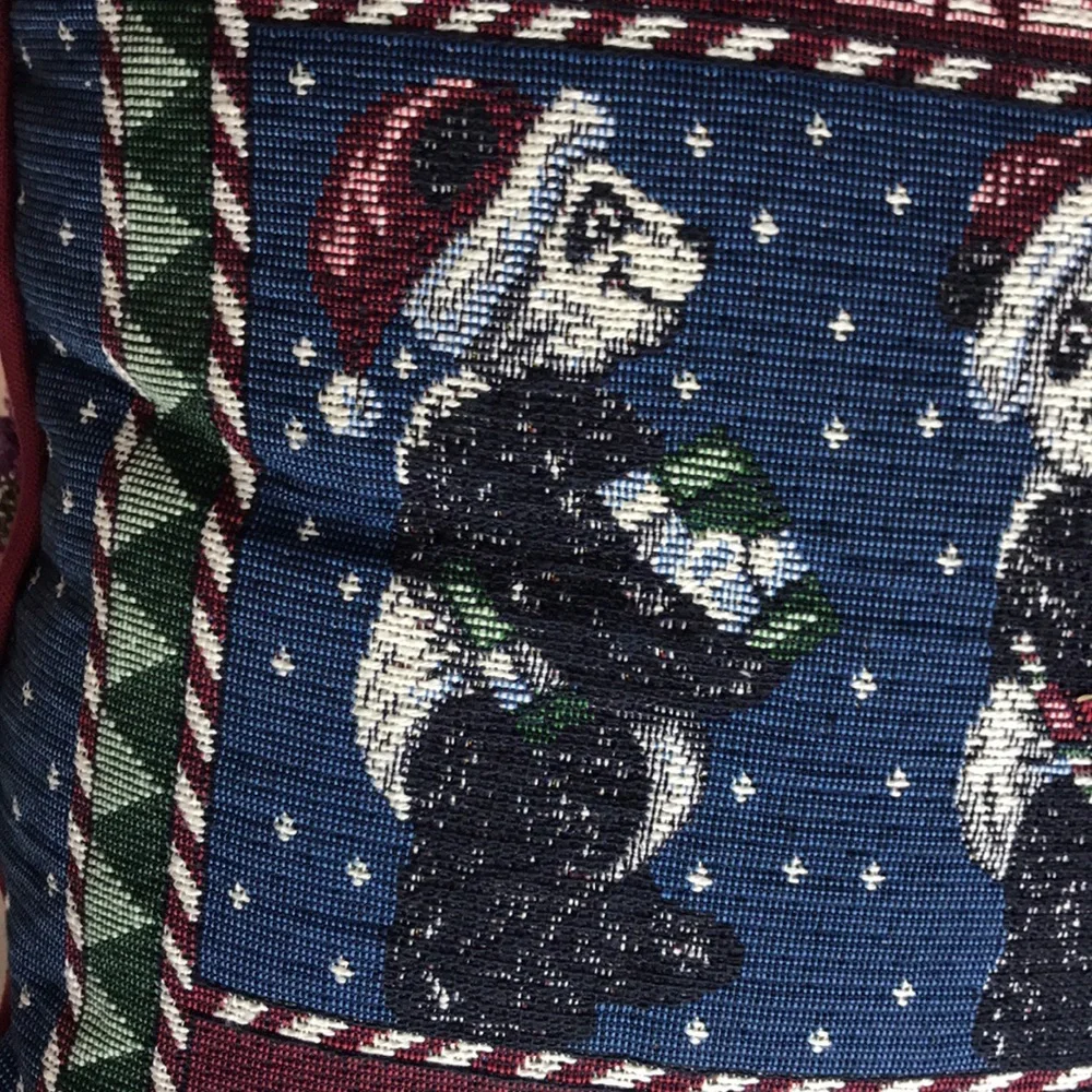 Panda Bear Christmas Pillow
